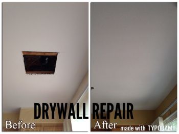 Drywall repair in Kensington, CT by Professional Brush Painting LLC.
