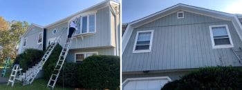 Exterior painting in Bethany, CT.
